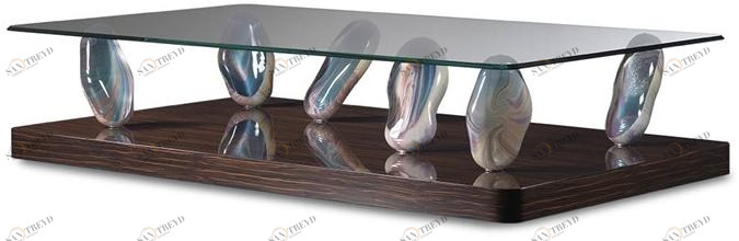 Reflex Прямоугольный стеклянный журнальный столик Sassi sun-id-1415437