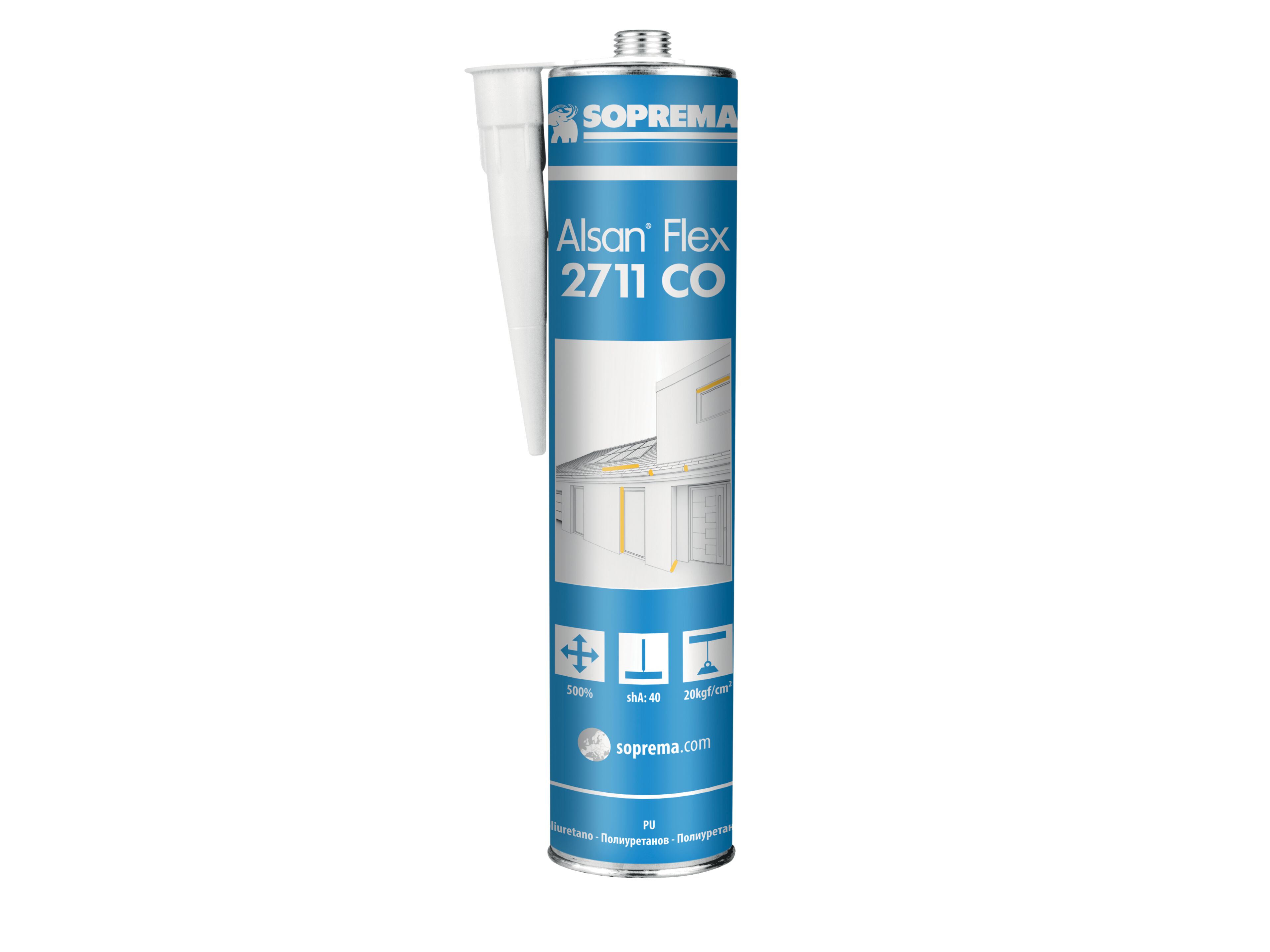 Полиуретановый герметик средней формы Soprema Alsan ARCH-00138372 - Вид №1