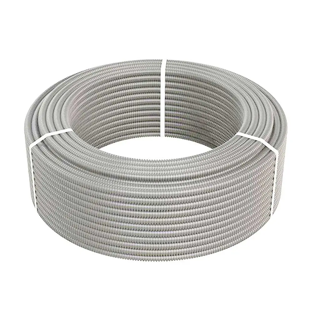 Гофрированная труба MONLID ПВХ D25 мм 25 м легкая цвет серый STLM-2163106 - Вид №1