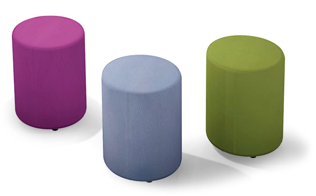 Круглый пуф из искусственной кожи FIT INTERIORS BIRILLO ARCH-00110264 - Вид №1