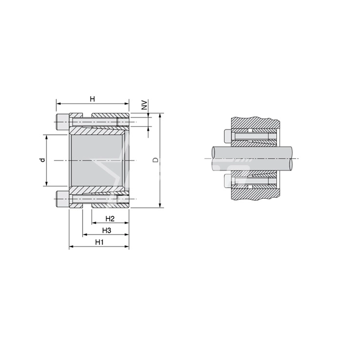 IS3367 Зажимная втулка KLAA032 (PHF FX41-32x60) ISKRA  - Вид №2