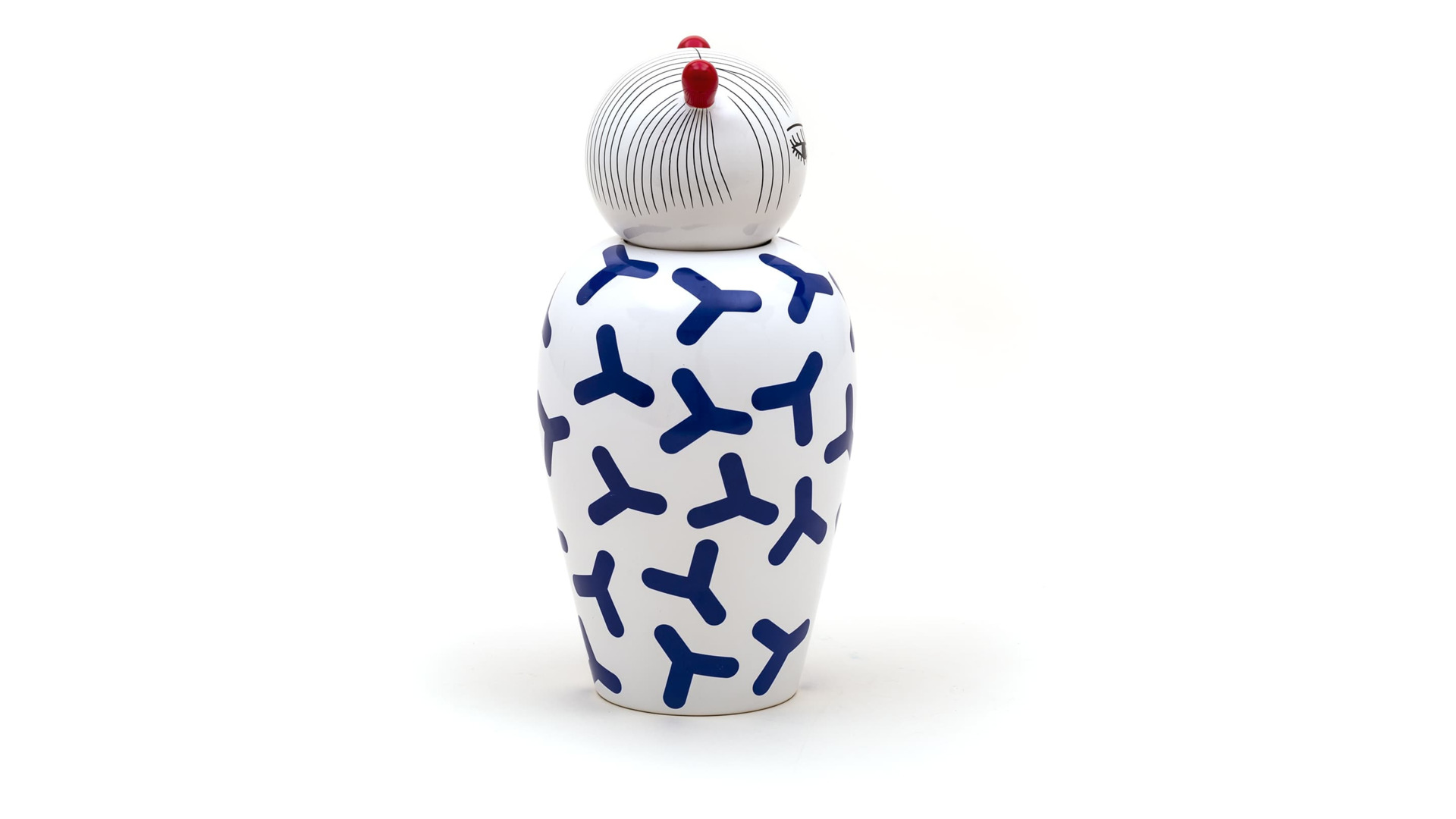 10647360 Seletti Ваза с крышкой Seletti "Кимоно.Зои" 15,5см Фарфор  - Вид №2