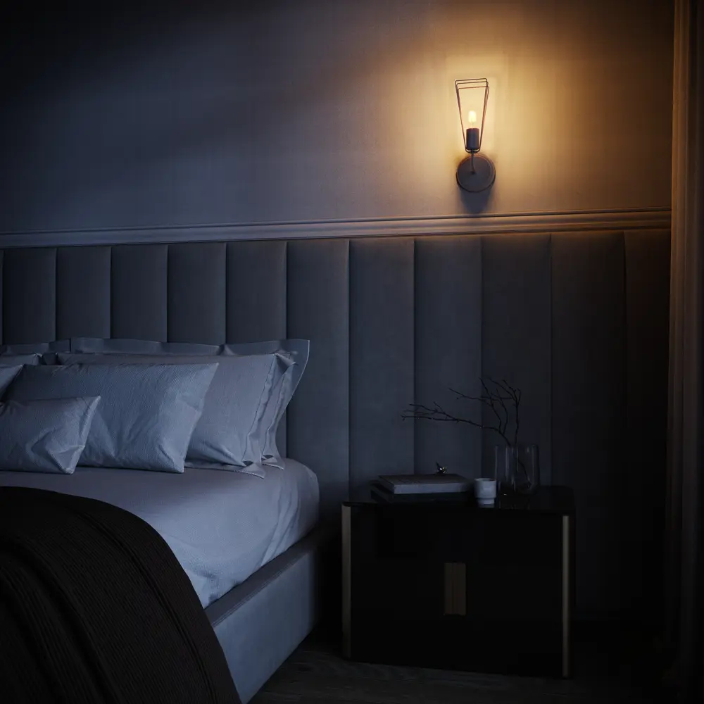 Настенный светильник бра Vitaluce Ферро 1 лампа 3м² E27 цвет белый матовый STLM-2191282 - Вид №8