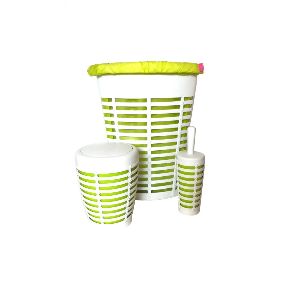 Бак для мусора Palm с крышкой пластик, в ассортименте PRIMANOVA Без серии STLM-2102595 - Вид №1