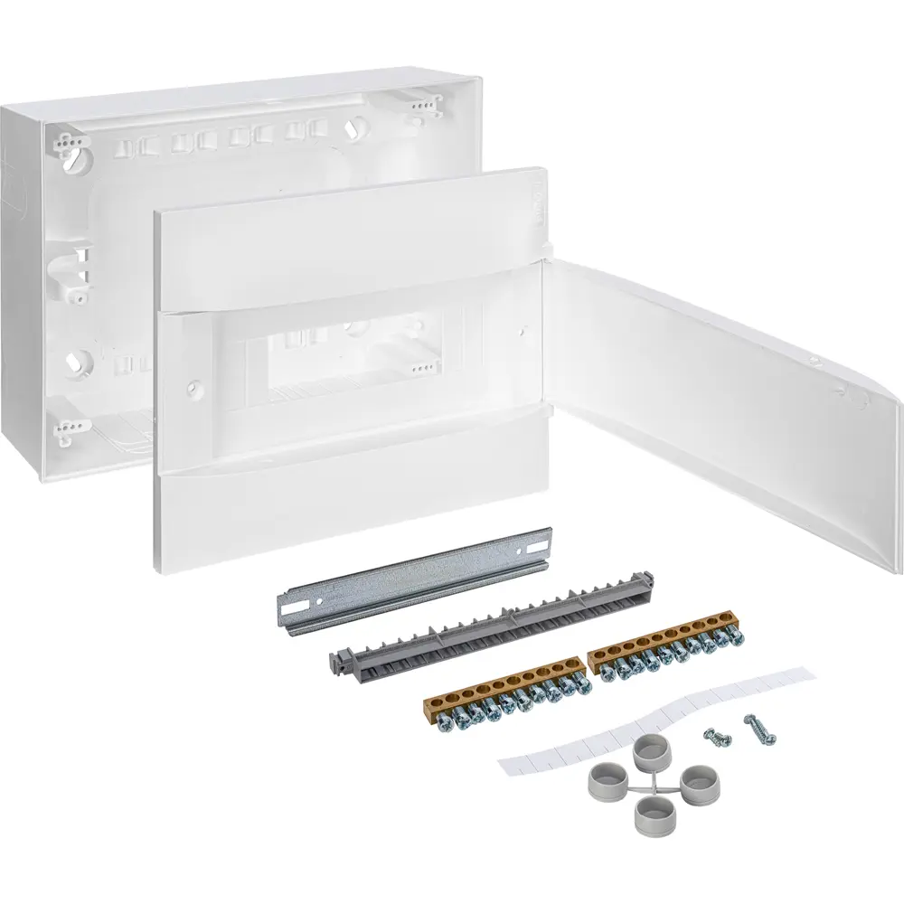 Щит распределительный навесной Legrand Practibox S 12 модулей IP40 пластик цвет белый STLM-2200302 - Вид №3