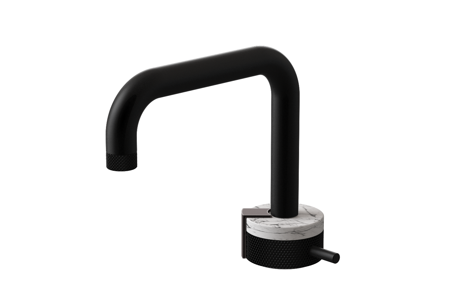 E-11500-R2MW-L2GM-MBK Однорычажный прогрессивный смеситель для раковины - излив 15,3см GRAFF MOD+