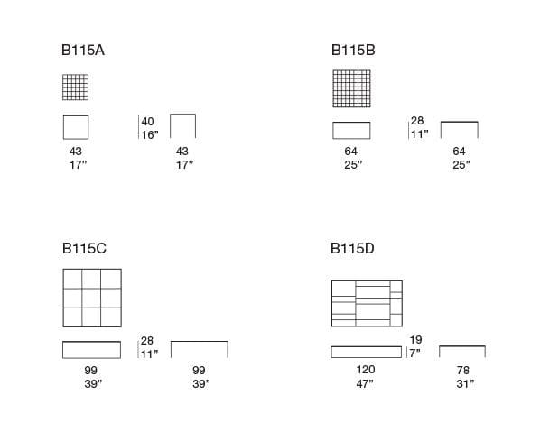 Квадратный низкий журнальный столик Paola Lenti Sciara ARCH-00150780 - Вид №3