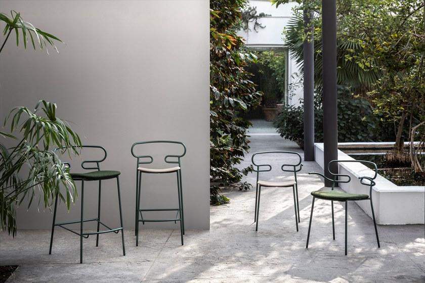 TrabA' Стул из металла и полиуретана с открытой спинкой Genoa 0047-met-pu - Вид №8