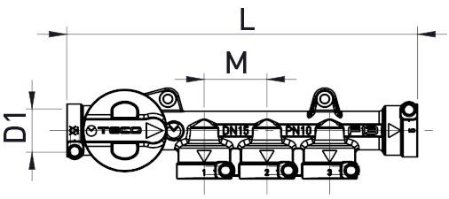 TECO Одинарный запорный коллектор Ck sun-id-1471791 - Вид №2