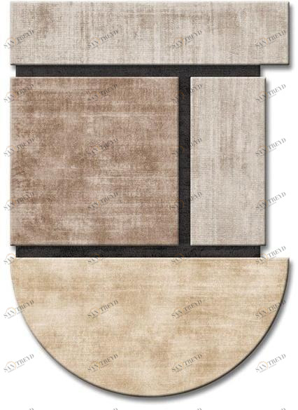 Sirecom Tappeti Ковер ручной работы из шерсти с геометрическими мотивами Island sun-id-1347705