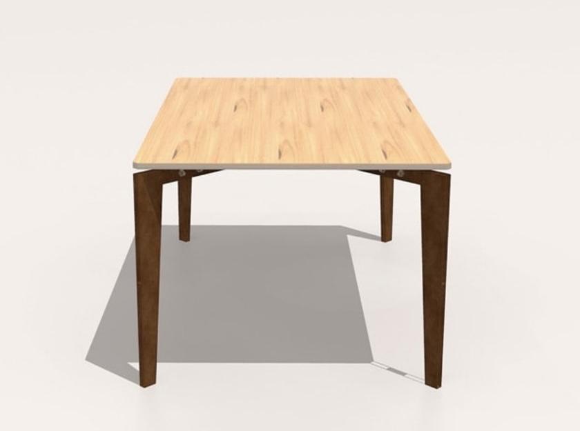 TrackDesign Прямоугольный стол из стали Corten ™ Leggero Tt0646001 - Вид №2