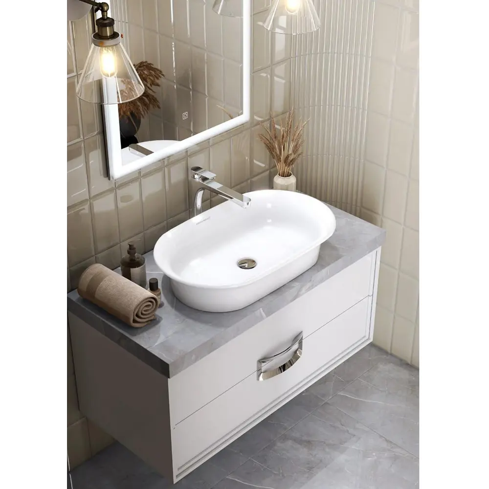 Плитка настенная Kerama Marazzi Бланше глянцевая 9.9x20 см 0.8 м² цвет бежевый STLM-2160471 - Вид №5