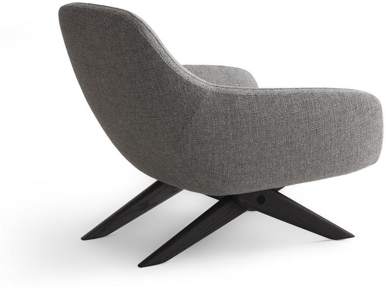 Poliform Кресло с обивкой из ткани с подлокотниками sun-id-1455541 - Вид №2