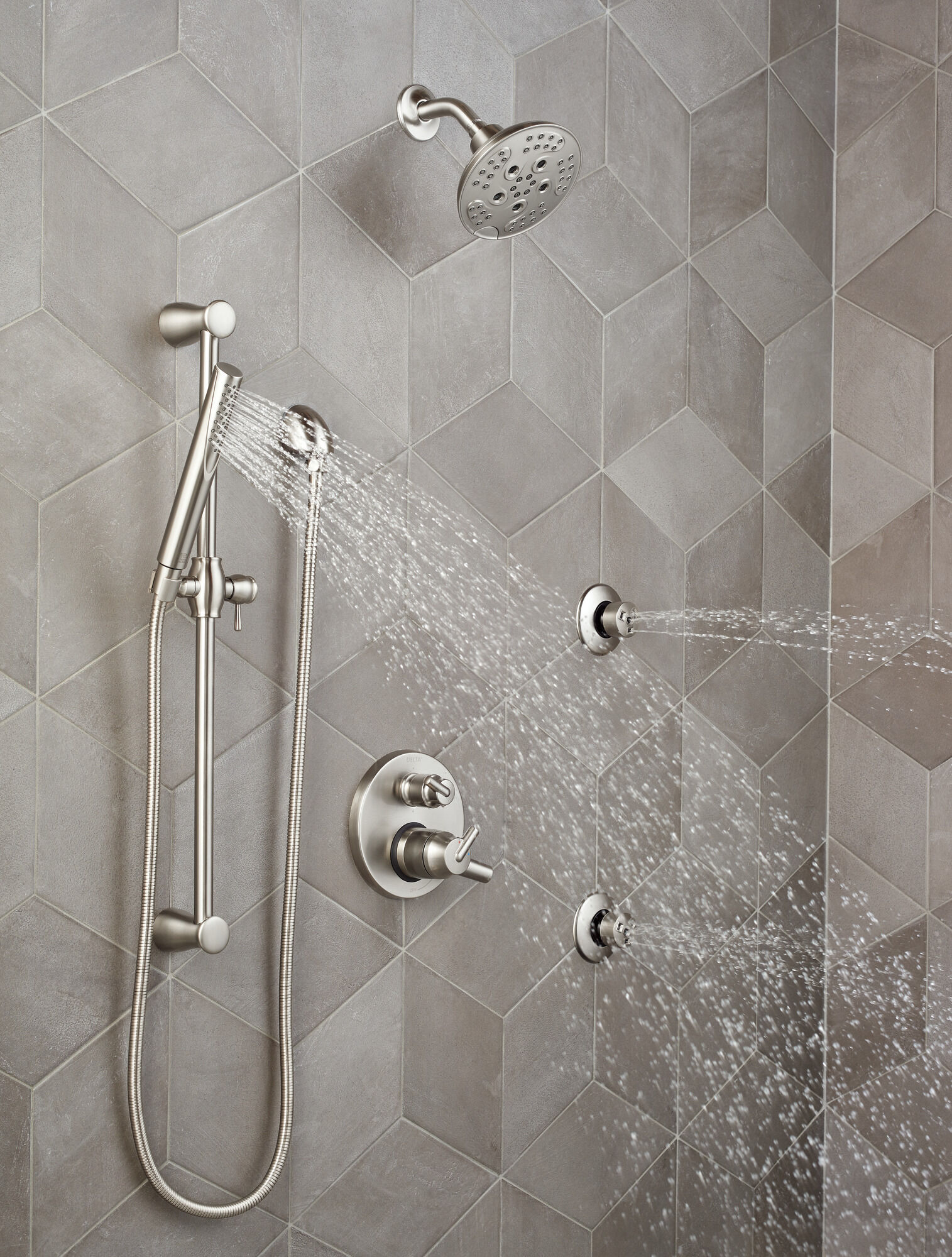 T50010-SS Спрей для тела HydraChoice® Body Spray Trim Delta Faucet HydraChoice Body Spray System Нержавеющая сталь  - Вид №5