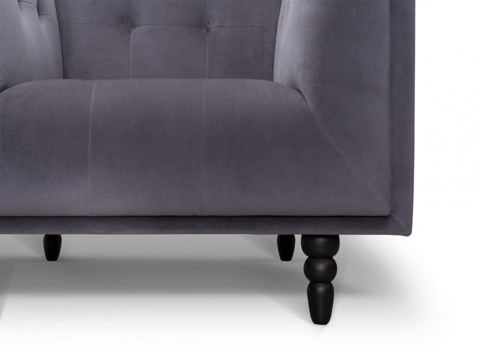 Кресло Royal серо-фиолетовое ICON DESIGNE ДИЗАЙНЕРСКИЕ 178037 Серый  - Вид №2