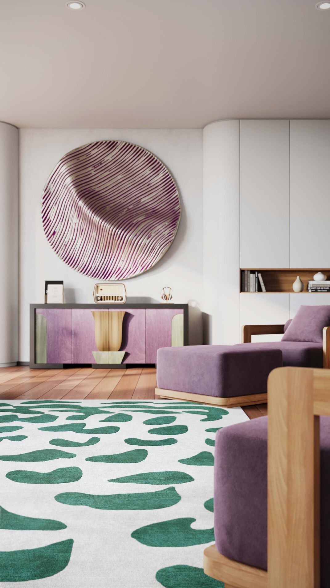 Прямоугольный ковер ручной работы Tapis Rouge стрейч ARCH-00131873 - Вид №1