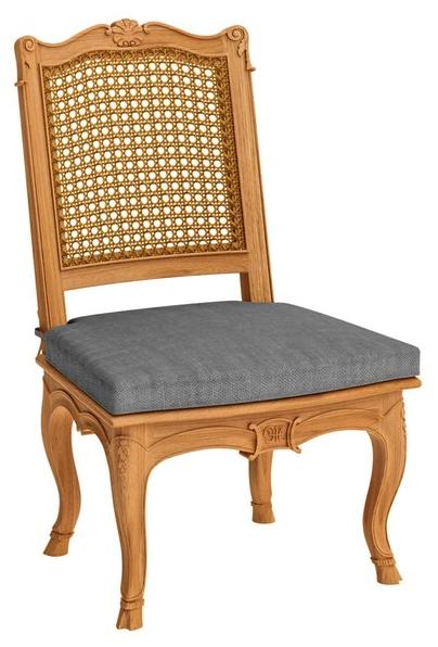 ASTELLO Садовый стул из тика Fleur de lys sun-id-1475862 - Вид №3