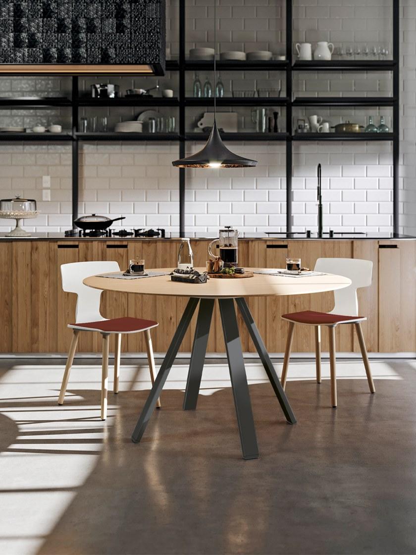 COLOS Круглый стол с основанием 4 звезды Vu sun-id-1468792 - Вид №1