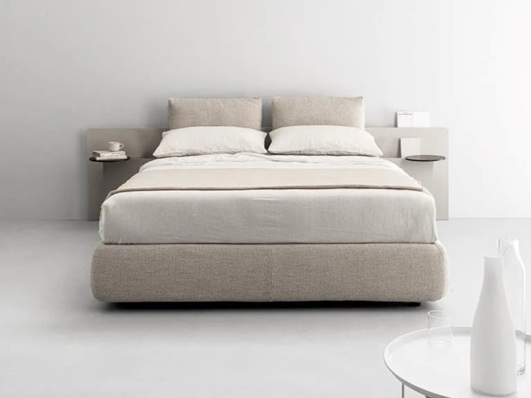 Двуспальная кровать из ткани со встроенным освещением Caccaro LET’SPACE ARCH-00010539