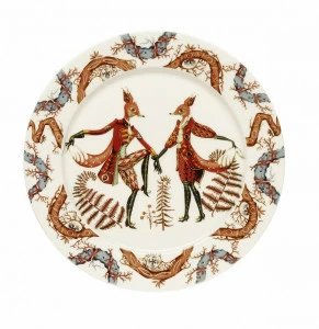 Тарелка "Tanssi" с белками LE-VILLAGE СОВРЕМЕННЫЙ 081777 Разноцветный