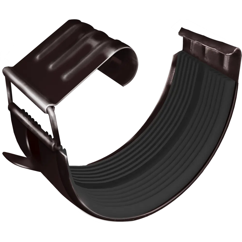 Соединитель желоба Grand Line 125 мм цвет шоколад STLM-2165455