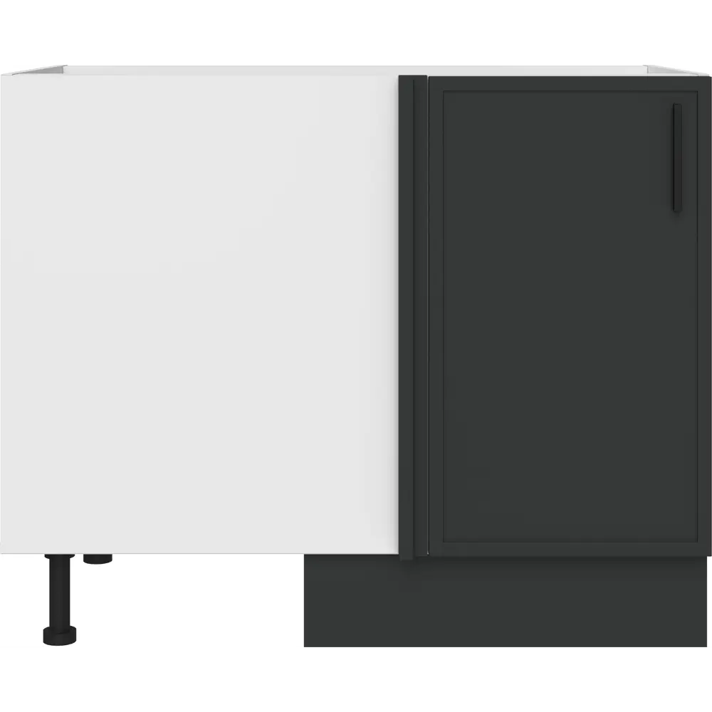 Кухонный шкаф напольный угловой Неро 100x82.5x58 см МДФ цвет графит DELINIA STLM-2046604 - Вид №3
