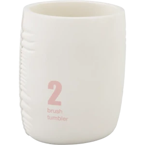 Стакан для зубных щёток Vidage Zepellin полирезин цвет белый розовый