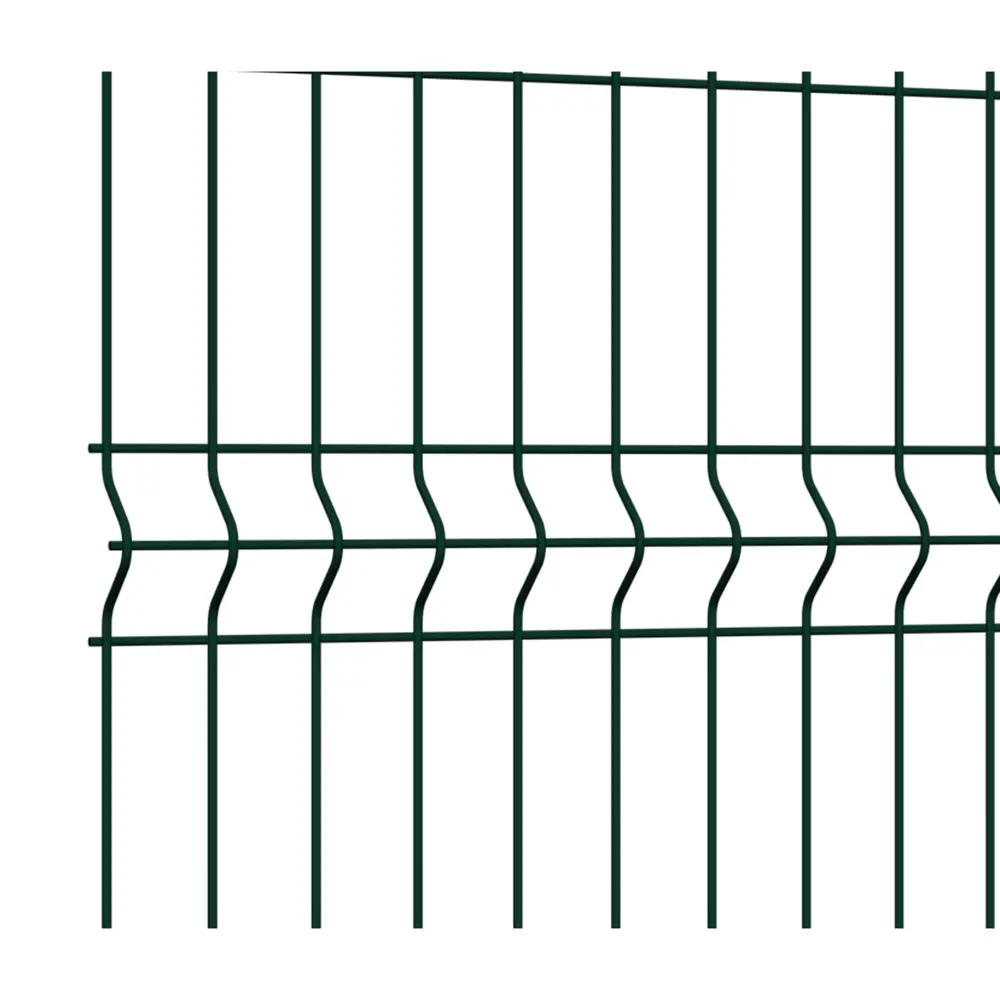 3D панель для забора Grand Line Fine 2.5x1.53 м полиэстр RAL 6005 зелёный STLM-2095423 - Вид №1