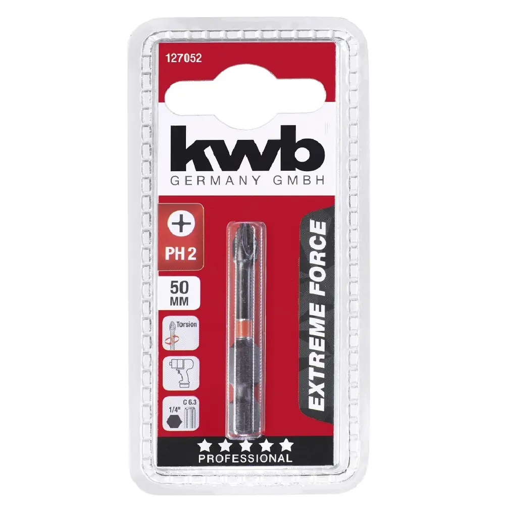 Бита ударная KWB 127052 PH2x50 мм Santreyd STLM-2133548 - Вид №1