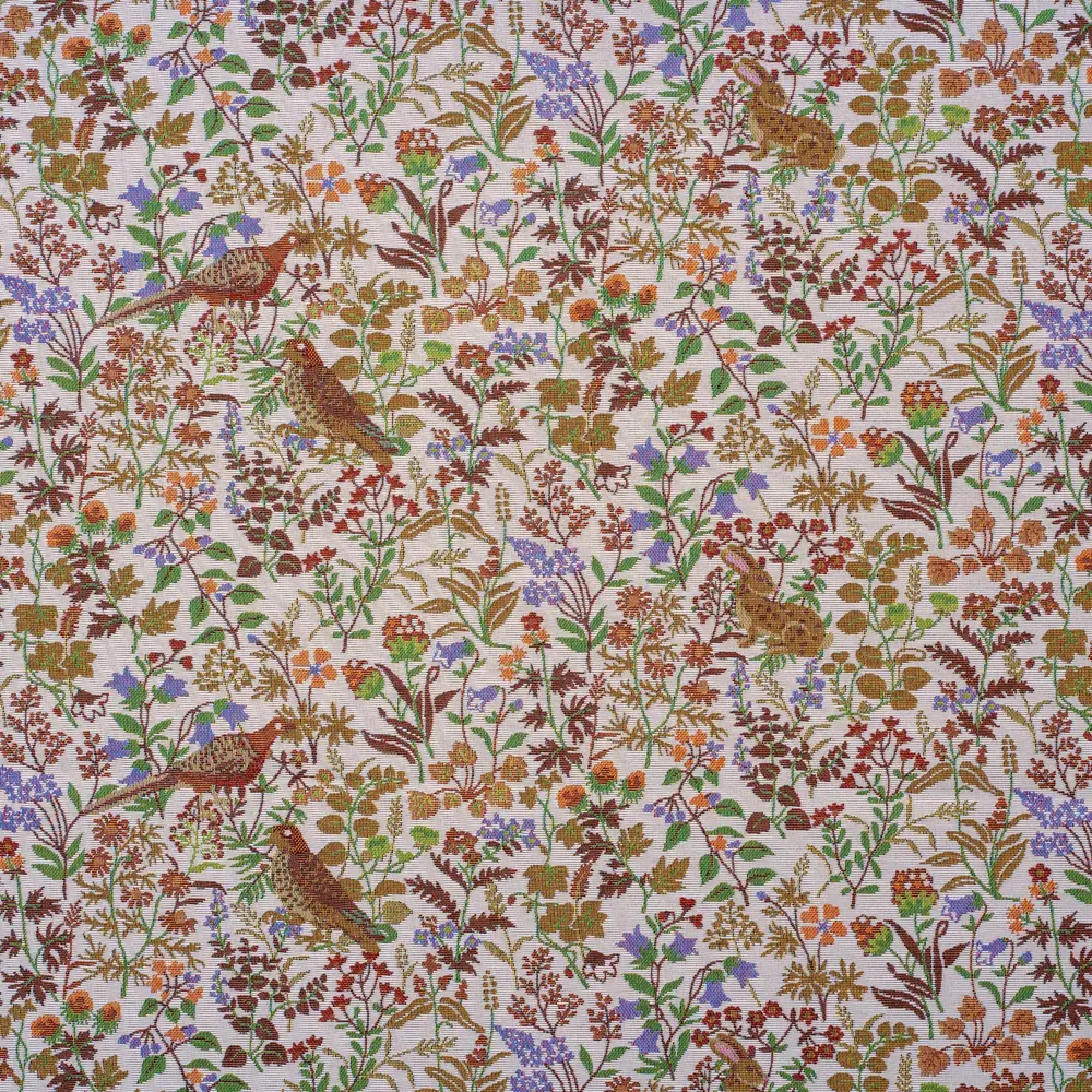 Ткань 1 м/п Лесок гобелен 150 см цвет белый Santreyd STLM-2208272 - Вид №1