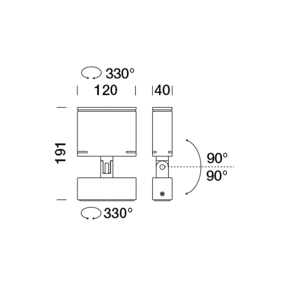 8820113 Проектор Platek TARGET SMALL Proiettore  TARGET SMALL Floodlight - 4 LED 3000K 24°  - Вид №6