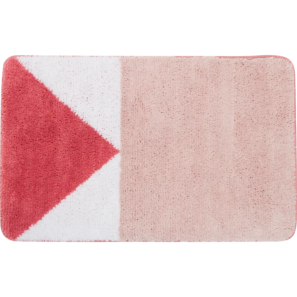 Коврик для ванной комнаты Bauhen 50x80 см цвет розовый SWENSA BSM STLM-2107109