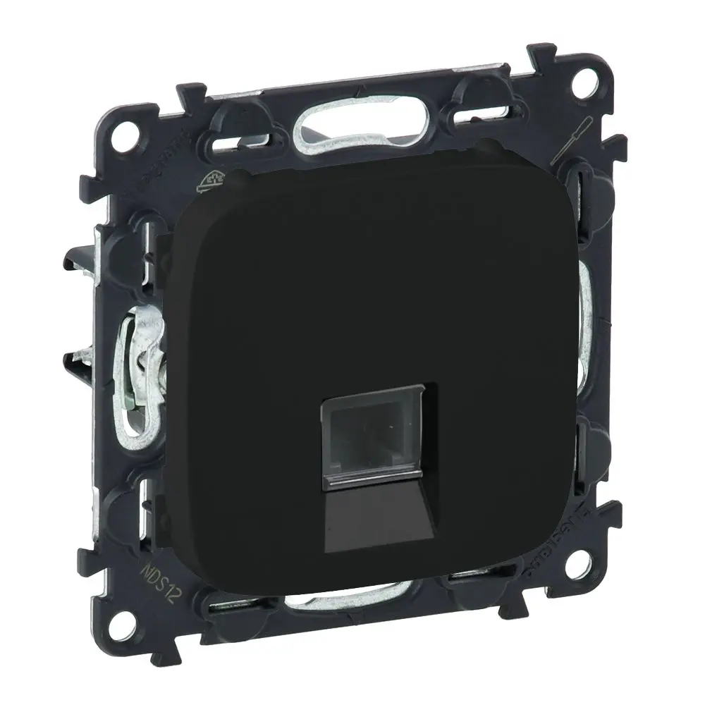 Розетка компьютерная Legrand VLN-A RJ45 CAT5E UTP цвет антрацит-розовый Valena Allure STLM-2192267 - Вид №1