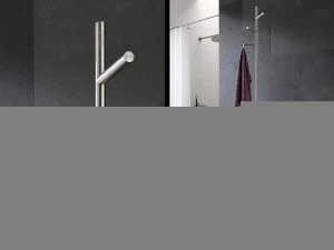 GSTH3V-B Вешалка для полотенец и вешалка для верхней одежды с 3 вогнутыми крючками, основание: серое. PHOS