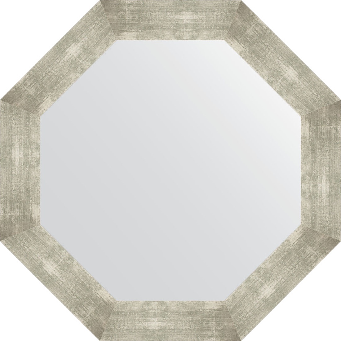 BY 3813 Зеркало в багетной раме - алюминий 90 mm EVOFORM Octagon
