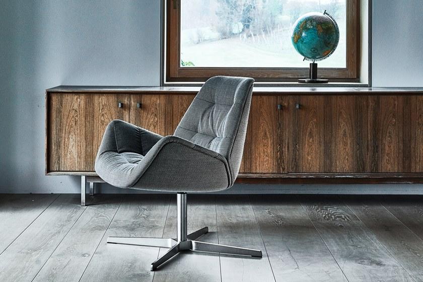 Thonet 4-спицевое тканевое кресло с подлокотниками 808 sun-id-1399577 - Вид №2