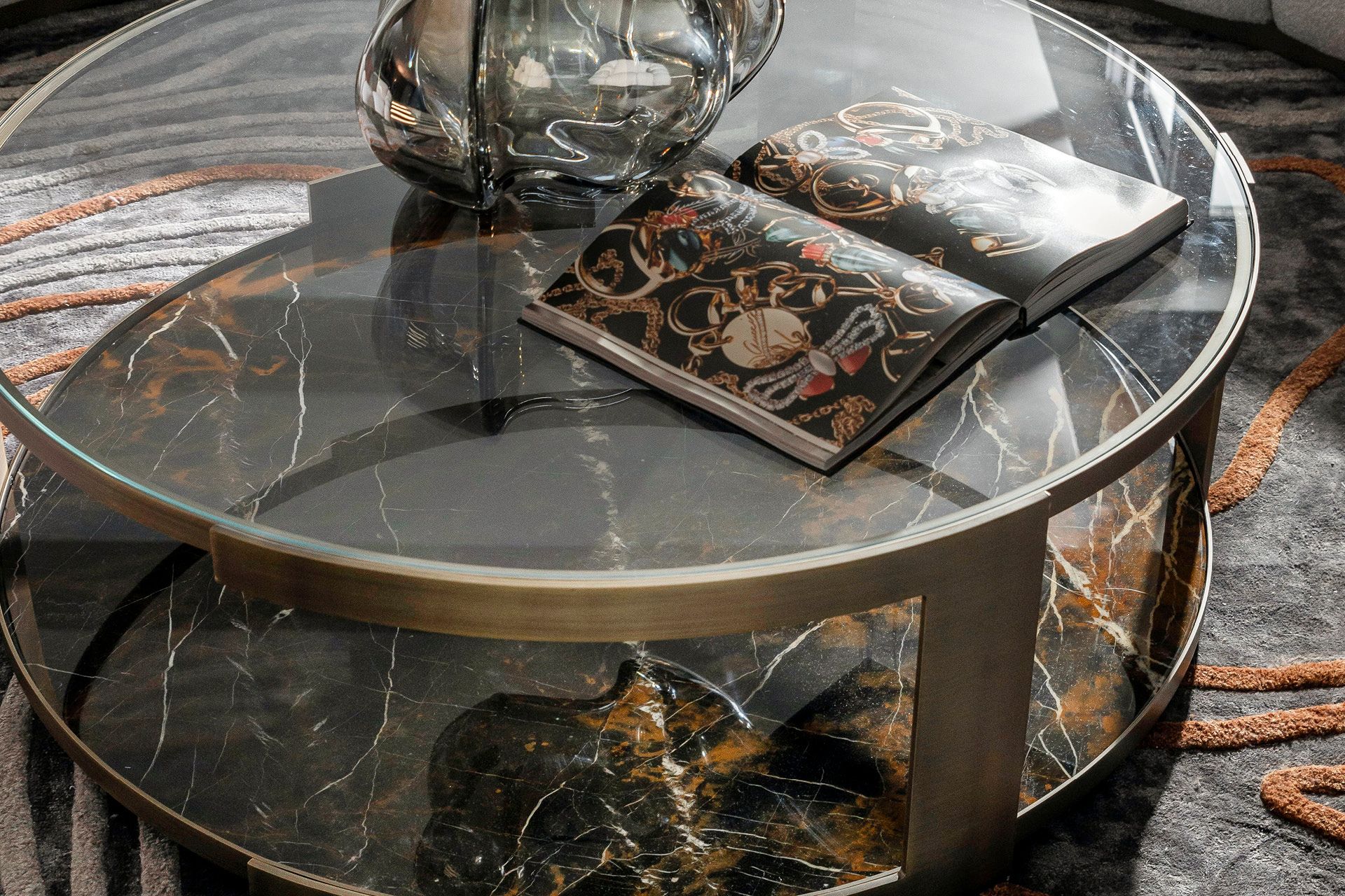 GRST21 Trésor Круглый бронзовый коктейльный стол - giorgio collection - Вид №5