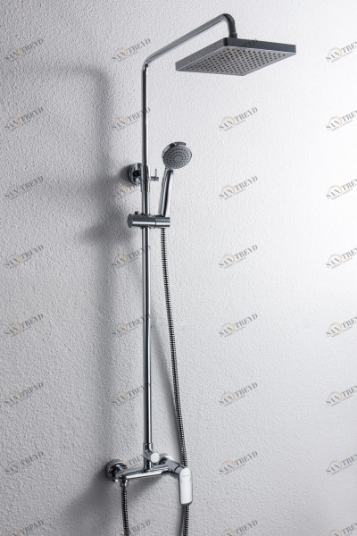 Душевая колонна со смесителем для душа OPAL F9125183CP-A-RUS bravat