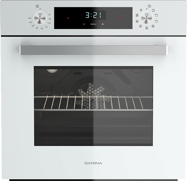 9903331 Электрический духовой шкаф Darina 0V5 BDE112 708 W1 белый STDN-0122778