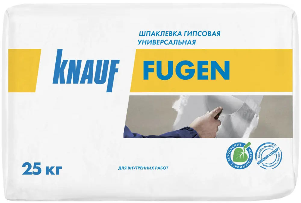 KNAUF Фуген - гипсовая шпаклевка для идеальных стыков ГКЛ и ГВЛ 10074548