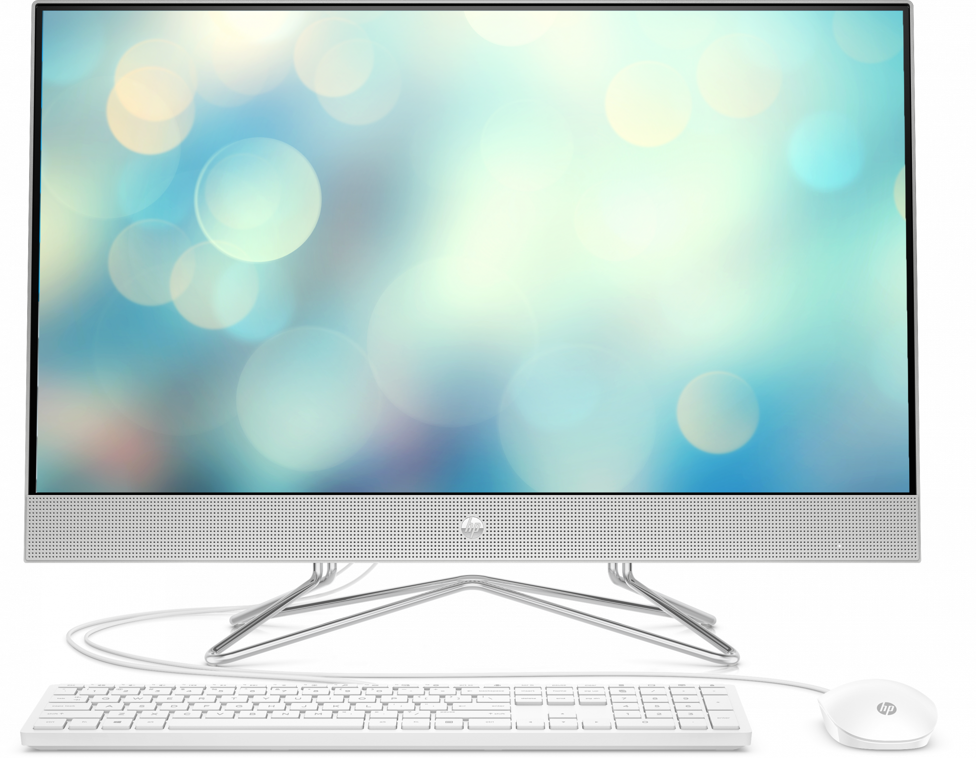 9PN10EA#ACB 27-dp0000ur aio 27"(1920x1080)/amd ryzen 3 4300u(2.7ghz)/4096mb/128ssdgb/nodvd/int:amd intergrated graphics /cam/wifi/war 1y/natural silver/freedos + usb kbd, usb mouse HP Santreyd 