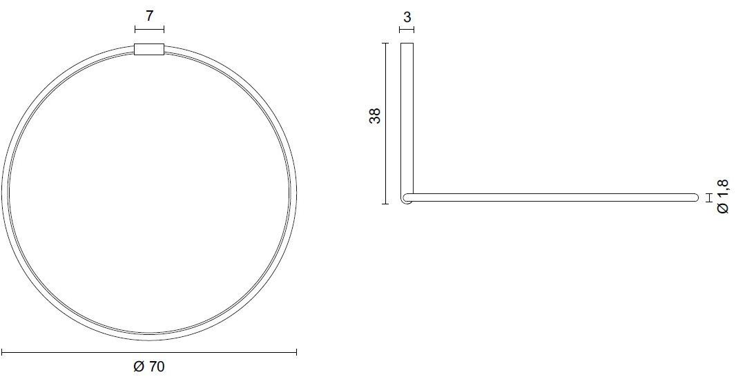 EGOLUCE Светодиодный потолочный светильник Lancia tonda 5602-05  - Вид №8