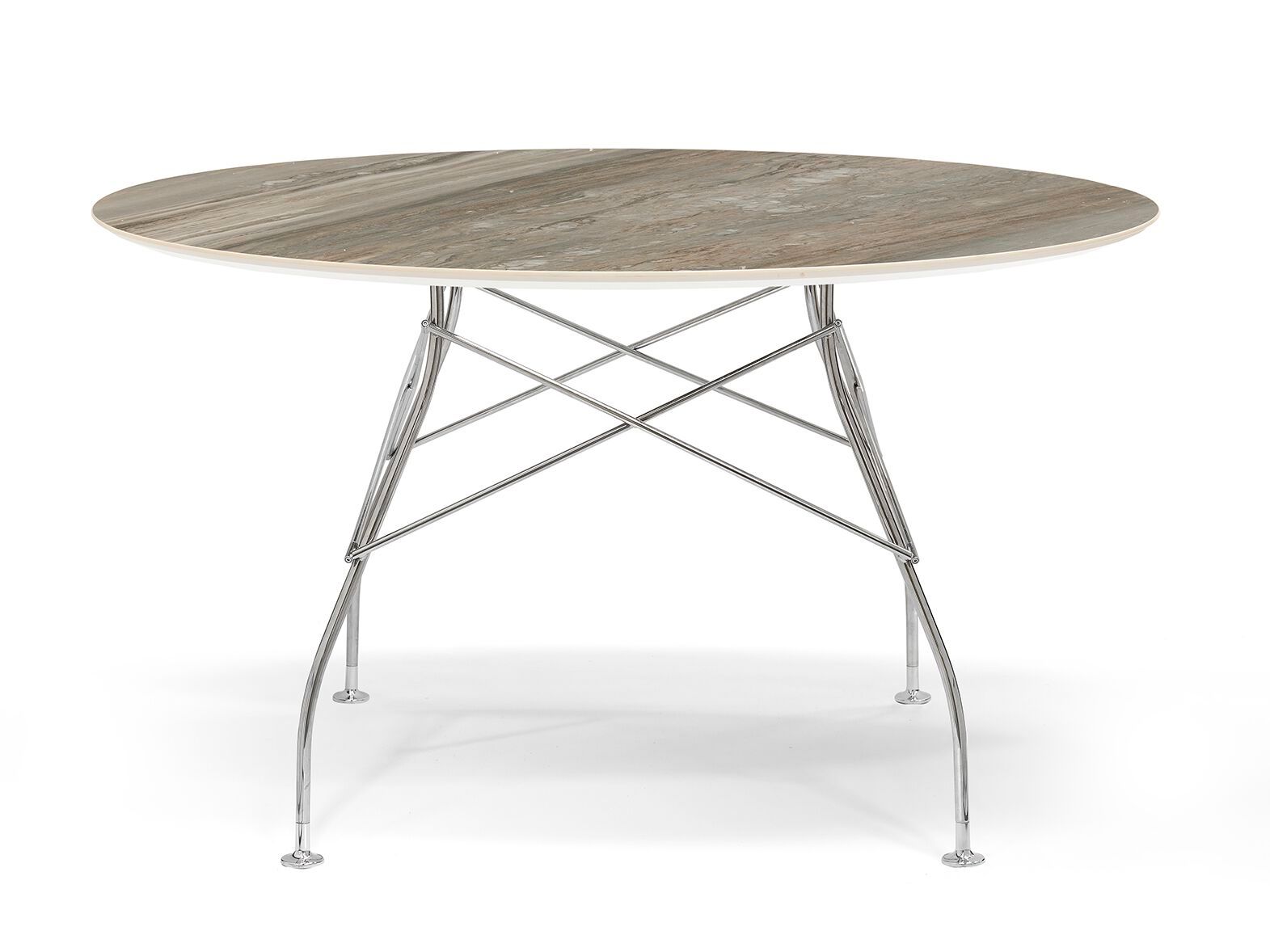 Круглый обеденный стол из керамогранита Kartell GLOSSY ARCH-00051866 - Вид №59