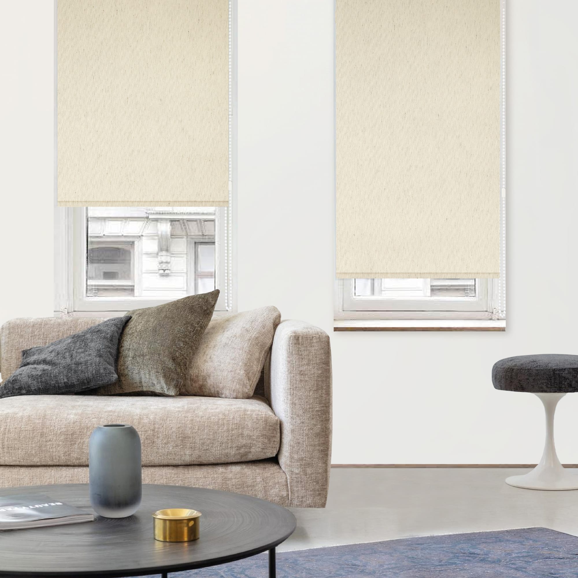 83503230 Штора рулонная Miamoza Linen 50x160 см белая Santreyd  - Вид №2