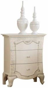 Barnini Oseo Прямоугольная прикроватная тумбочка из лакированной древесины с ящиками Fashion time Ft101