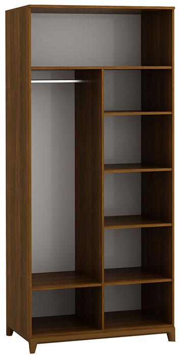 1414 Шкаф двухстворчатый с зеркалами Сканди Грей R-HOME 4009262h_Грей - Вид №2