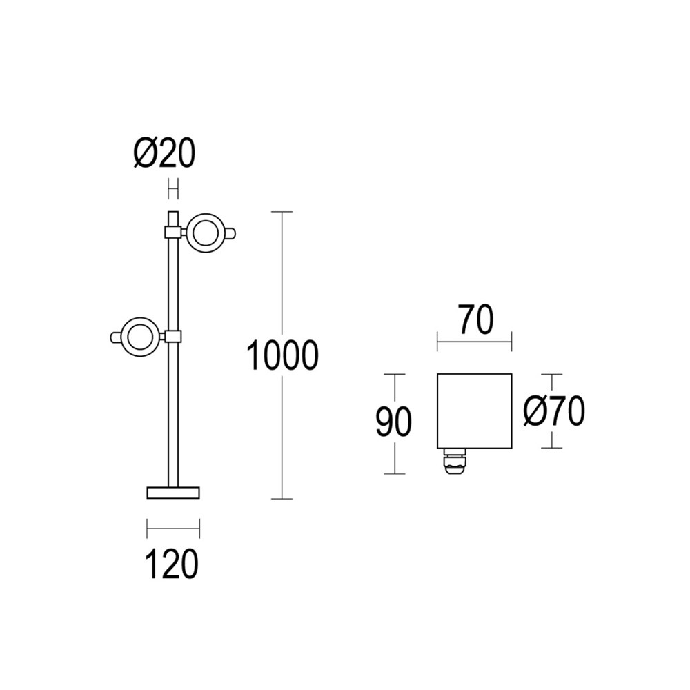 MegaSegno C 2L 1000 Ghidini Segno C .02 Черный (Матовый)  - Вид №1