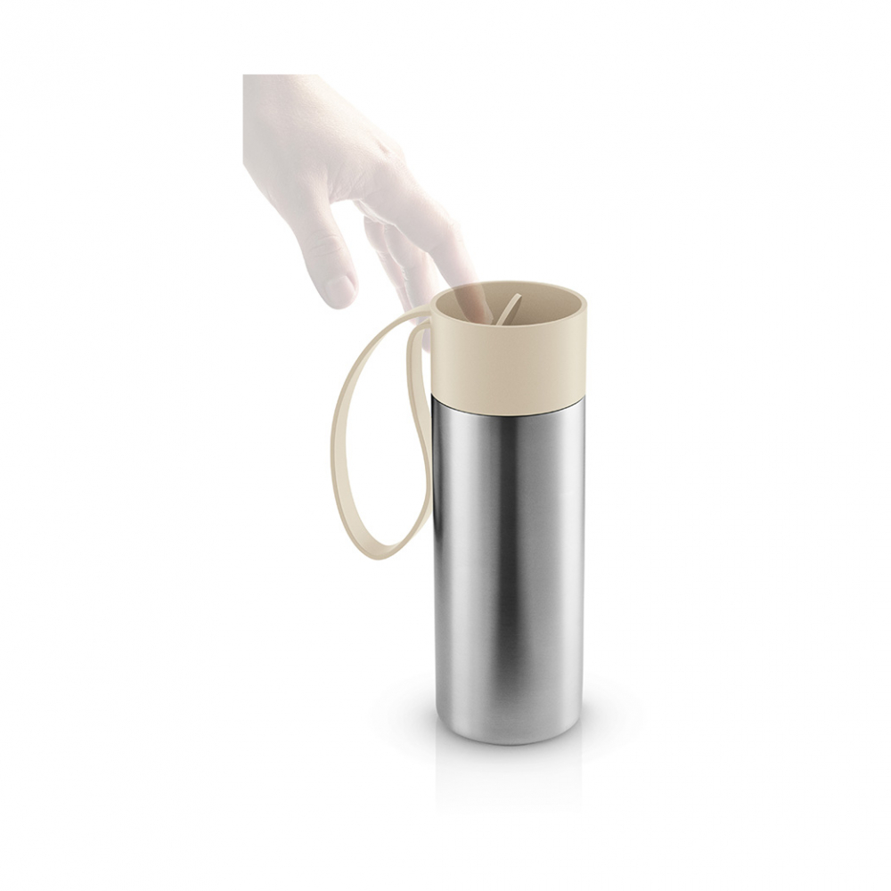 EVA SOLO 567058 Термос To Go, бежевый, 350 мл Нержавеющая сталь, силикон, пластик  - Вид №2