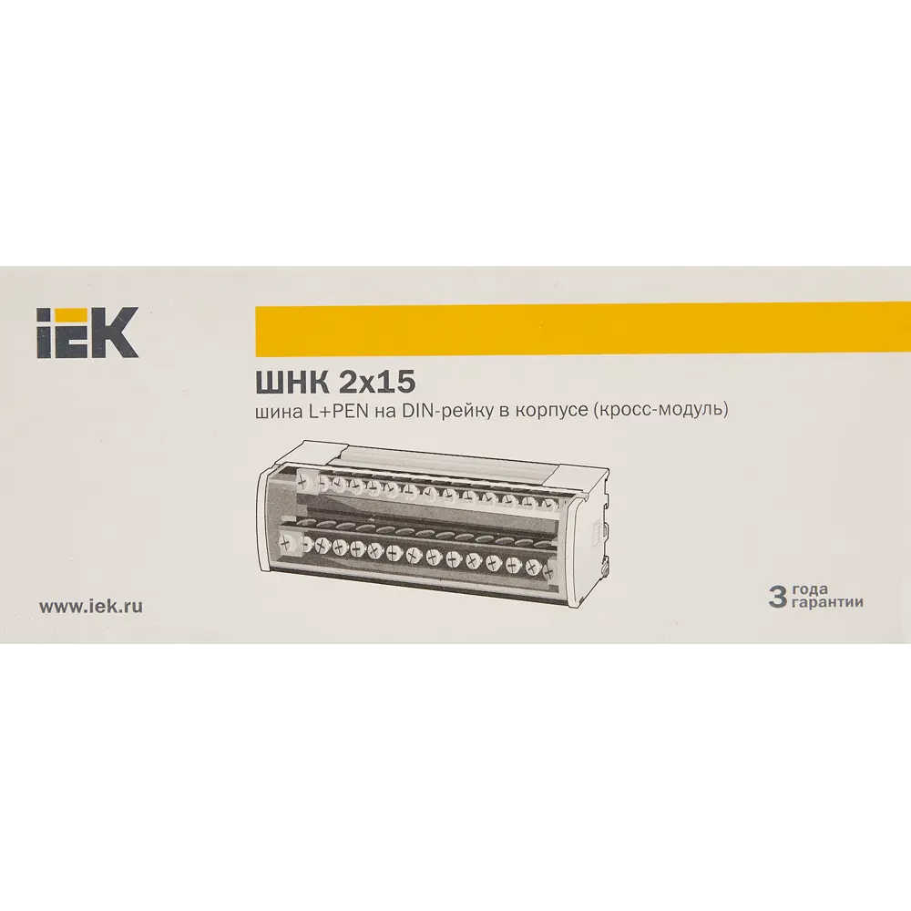 IEK Нулевая шина 2x15 L+PEN для электрощитового оборудования 84301791 STLM-0048268 - Вид №2