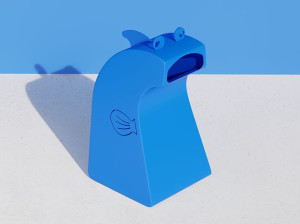 Корзина для мусора из оцинкованной стали